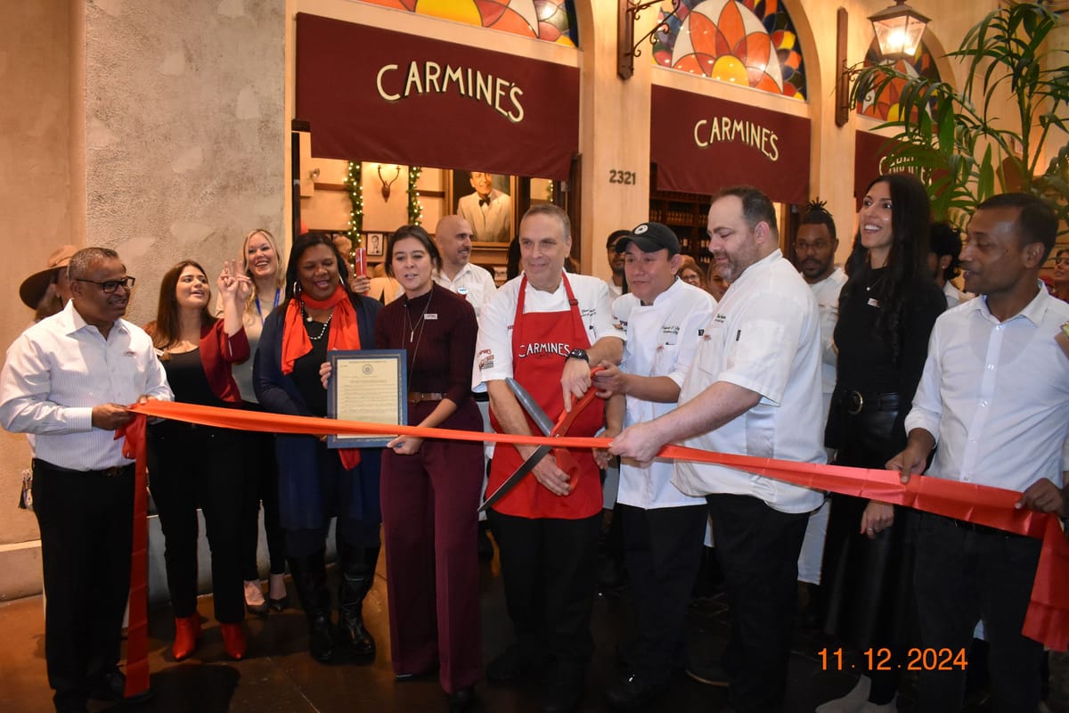 Carmine's Atlantic City Celebrates 20 Years at Tropicana